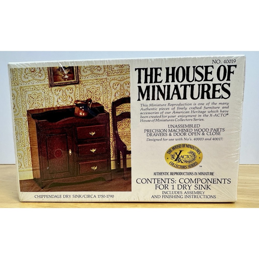 Chippendale Dry Sink Doll House Furniture The House of Miniatures 40019 Sealed‎